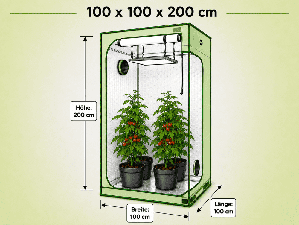Growbox 100x100x200 cm