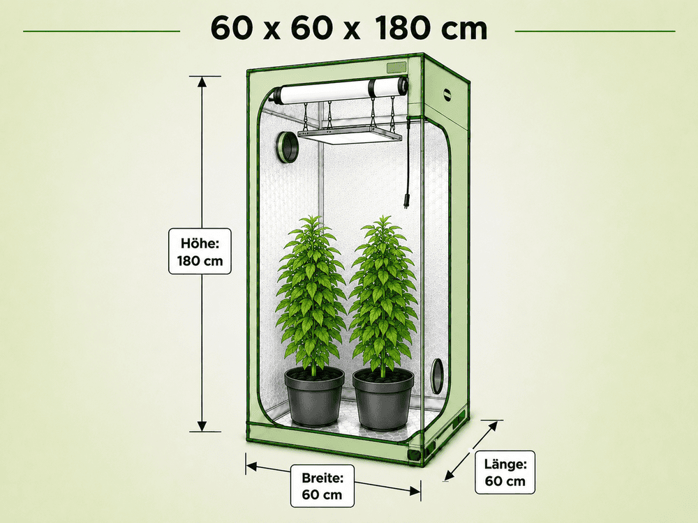 Growbox 60x60x180 cm