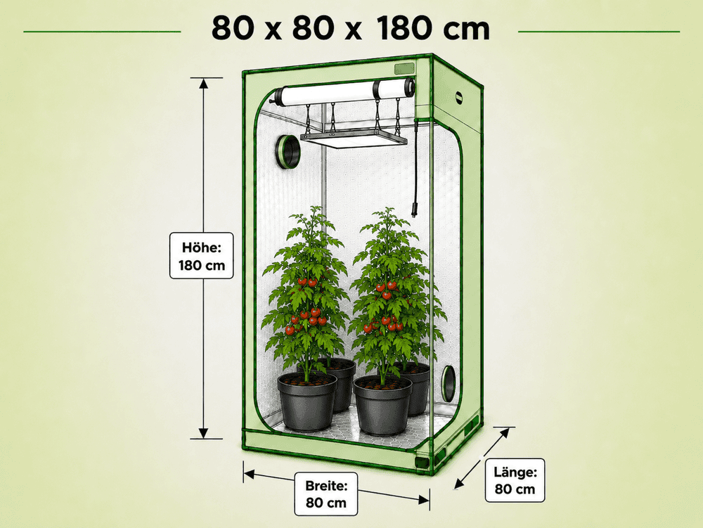Growbox 80x80x180 cm